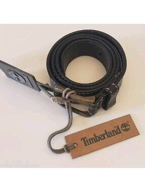 Timberland Leather Belt Boys Size Med Kids Brown  26"-28" Genuine Top Grain NWT